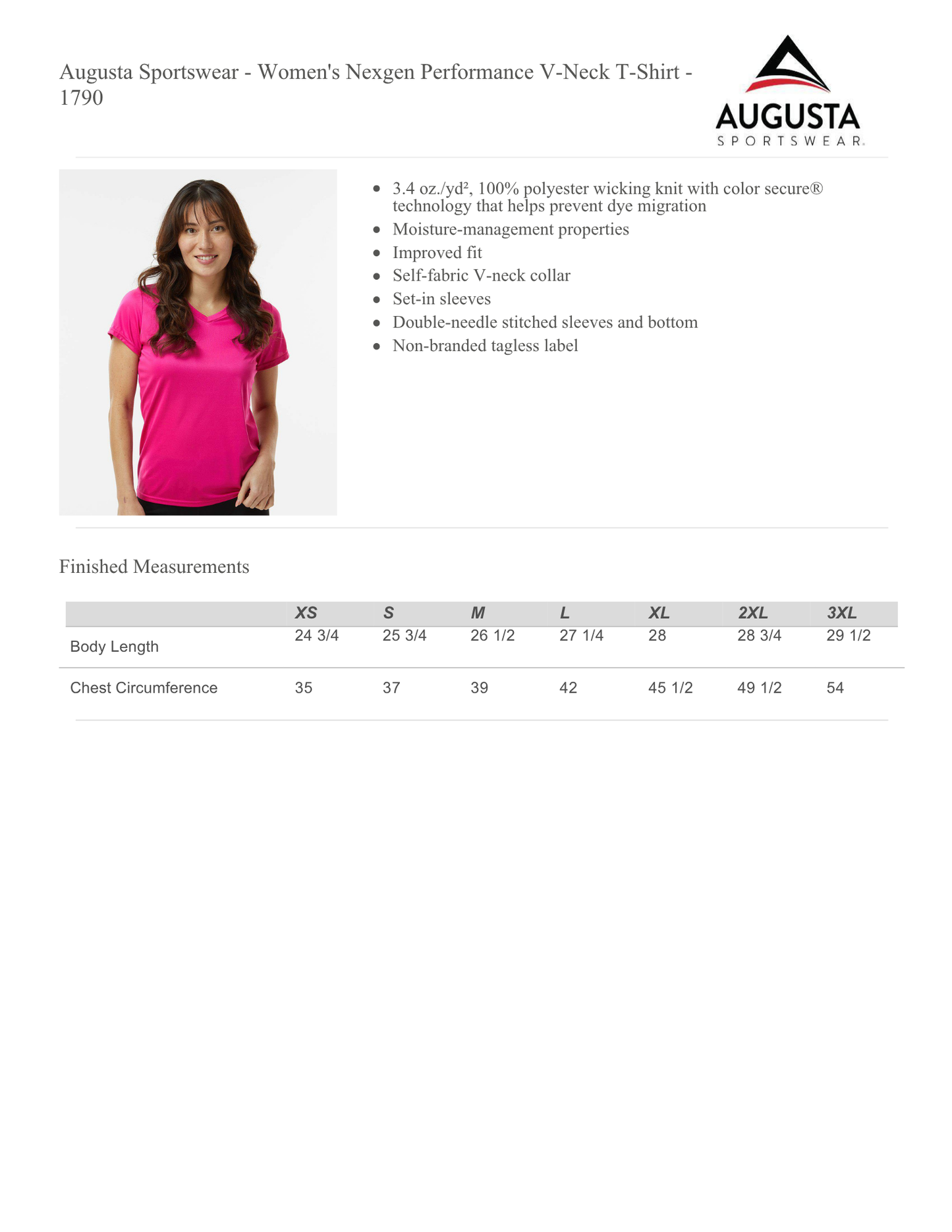 Womens Performance Vneck