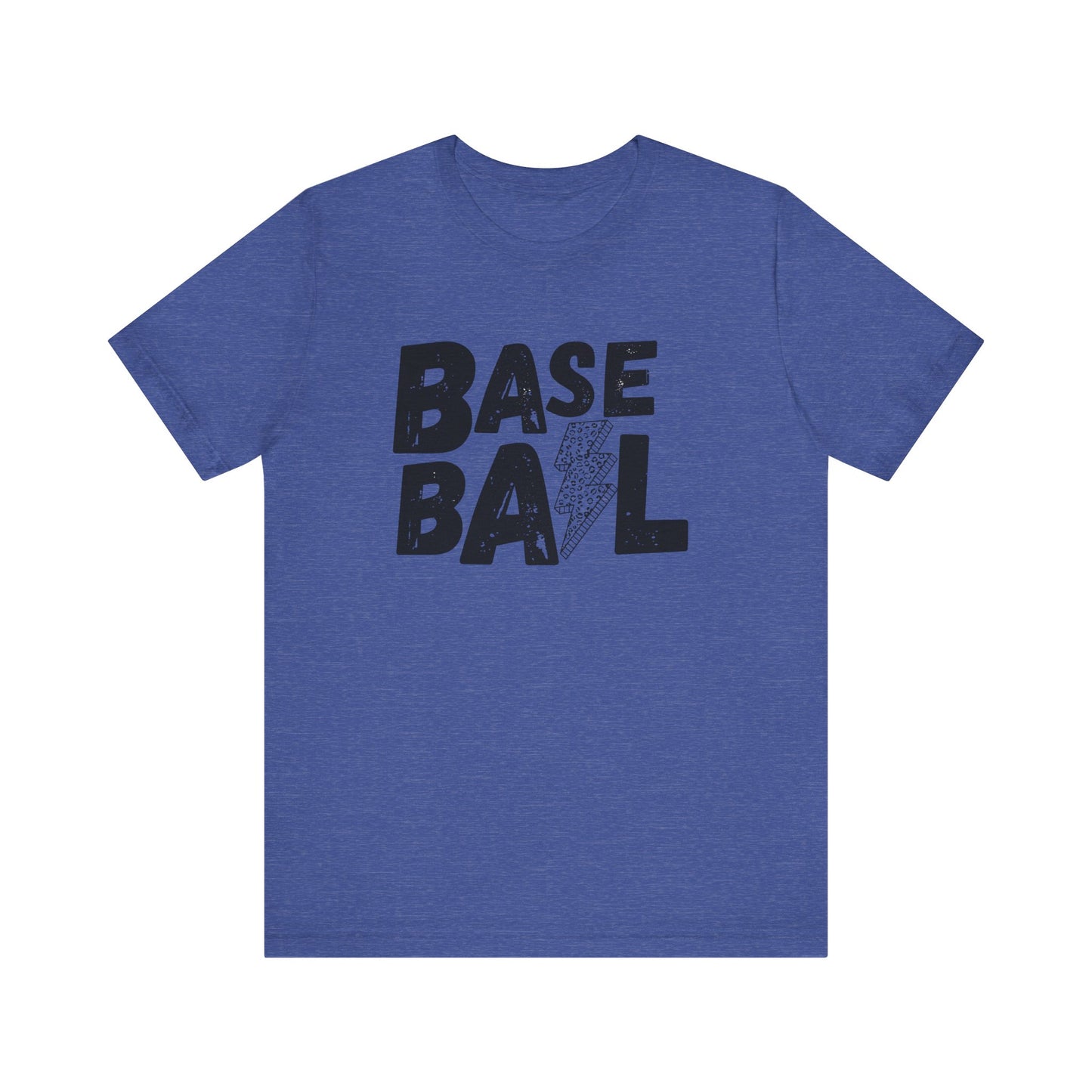 Baseball Lightening Bolt, Unisex Bella Tshirt