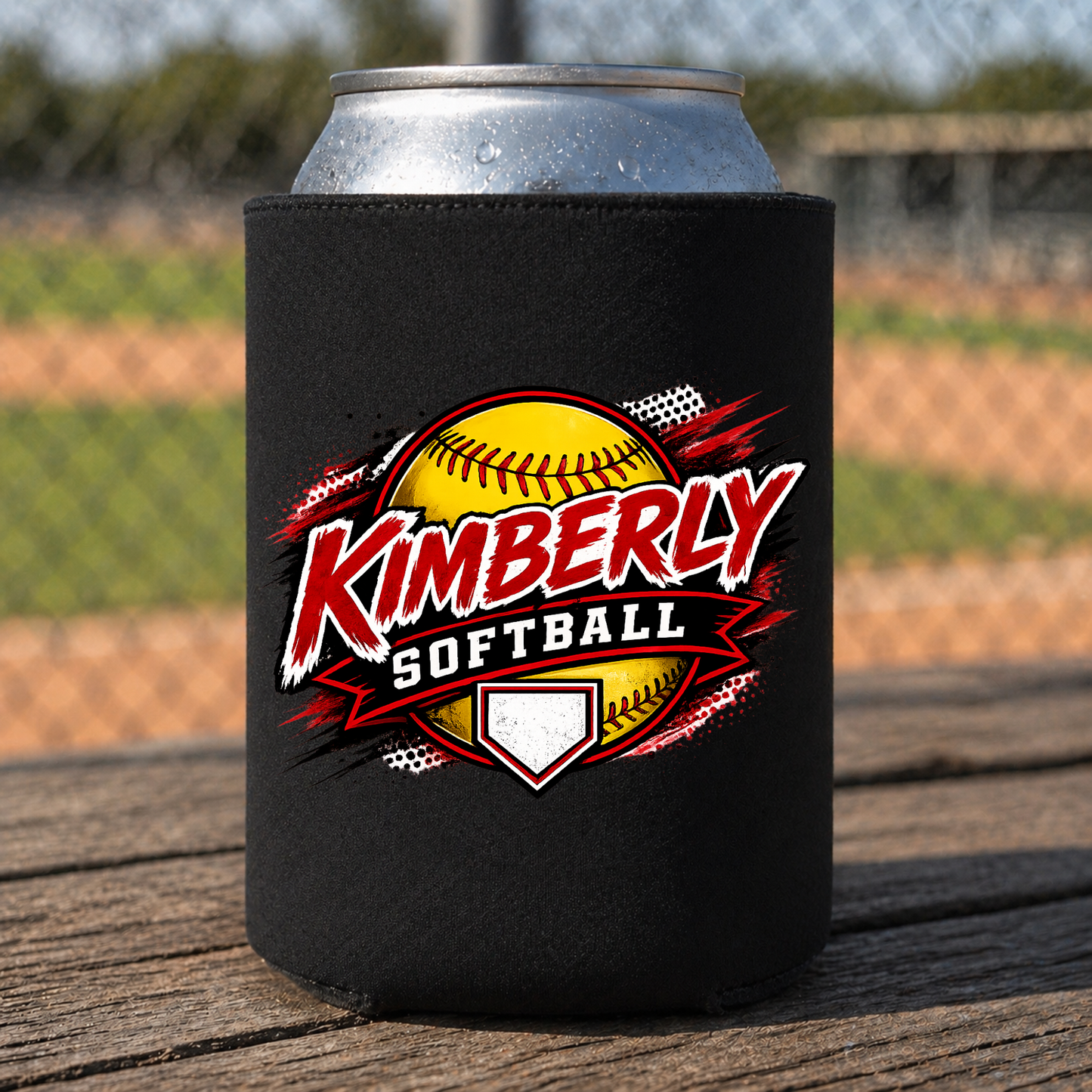Kimberly Softball Can Koozie