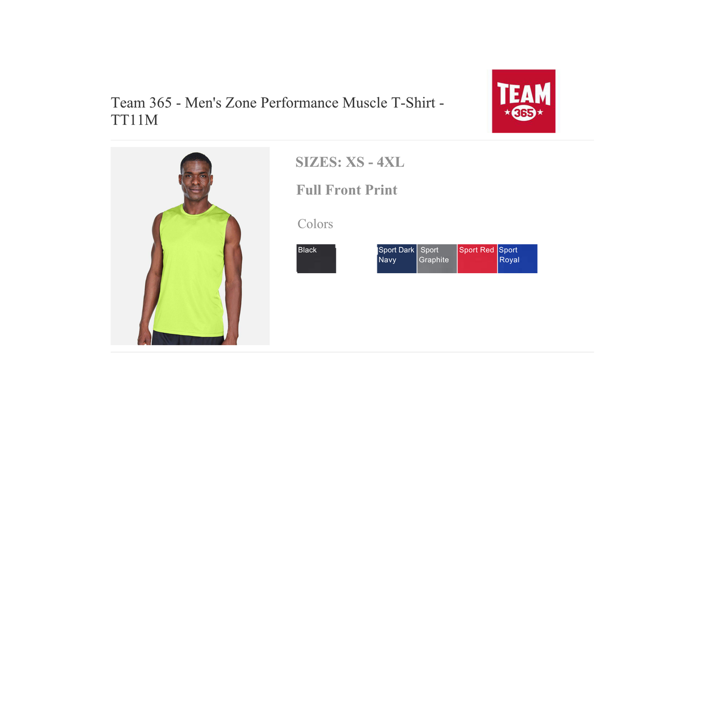 Mens Performance Tank