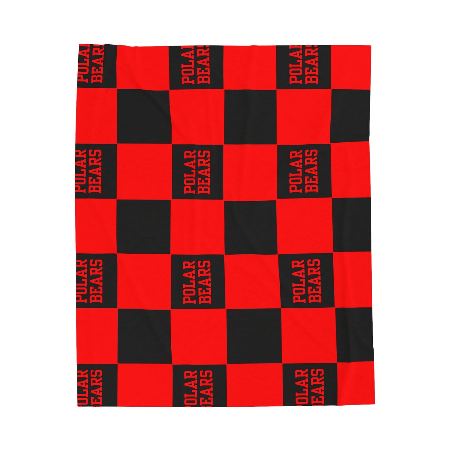 Checkered Hortonville, Velveteen Plush Blanket