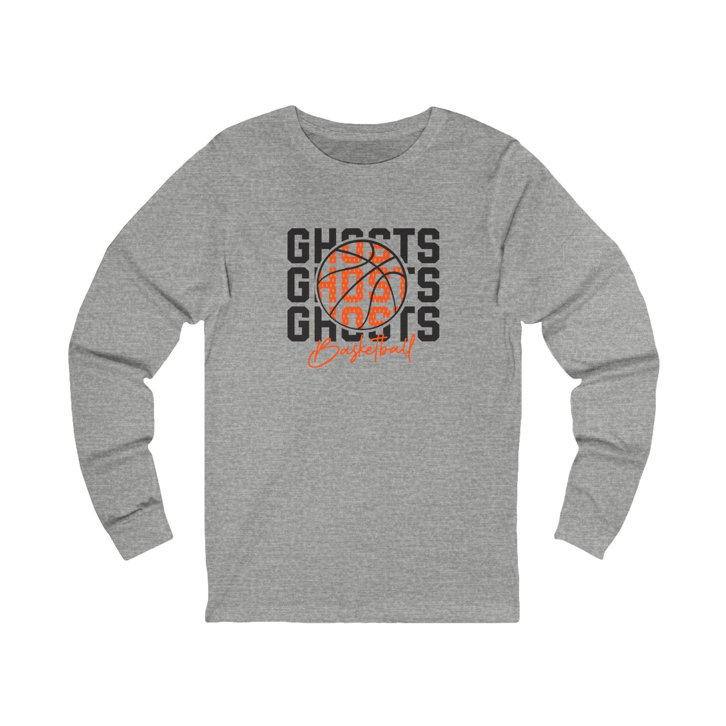 Ghosts Basketball, Unisex Bella Long Sleeve Tee