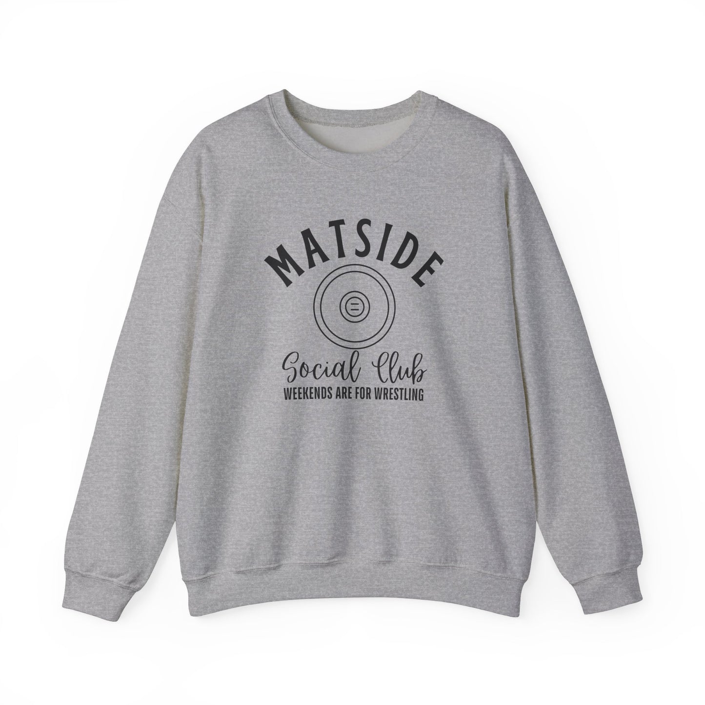 Wrestling Mat Side Social Club, Unisex Gildan Crewneck