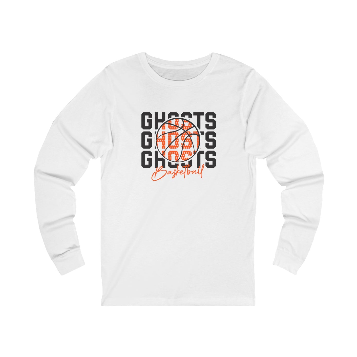 Ghosts Basketball, Unisex Bella Long Sleeve Tee