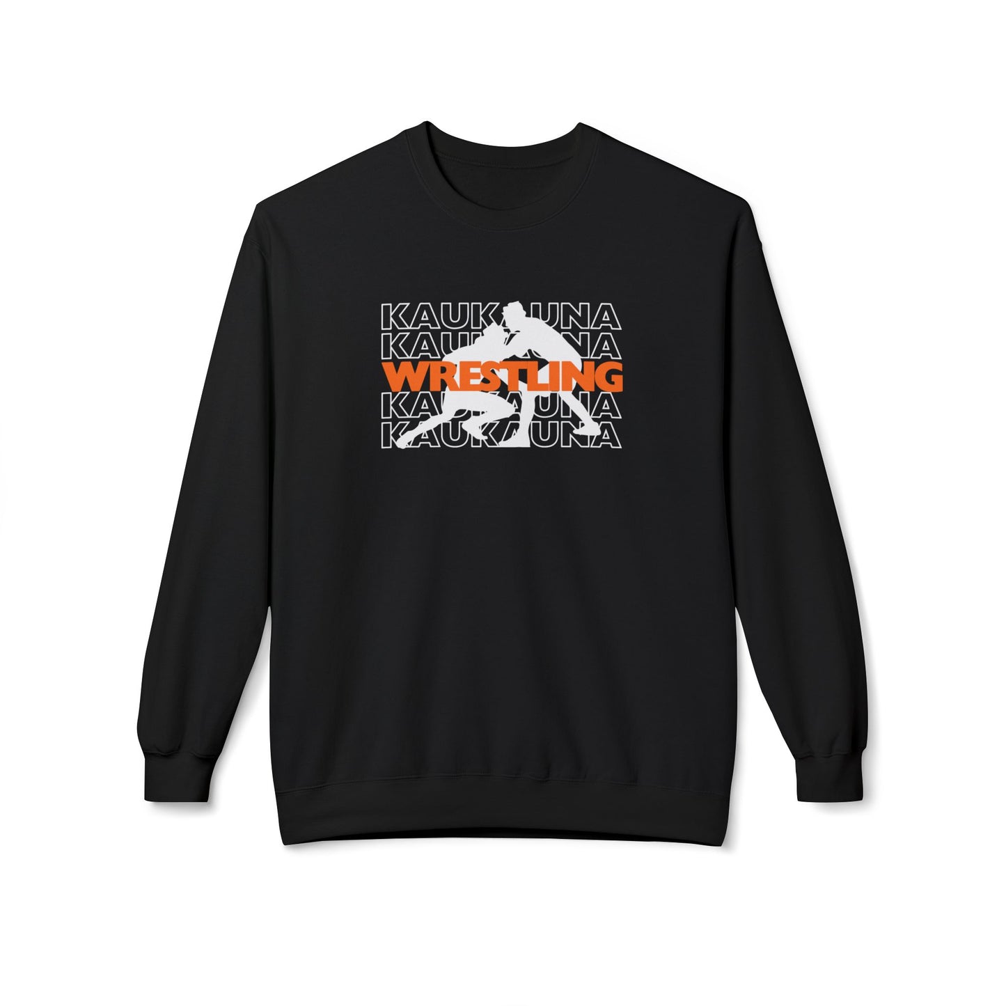 Kaukauna Wrestling, Stacked, Unisex Midweight Softstyle Crewneck