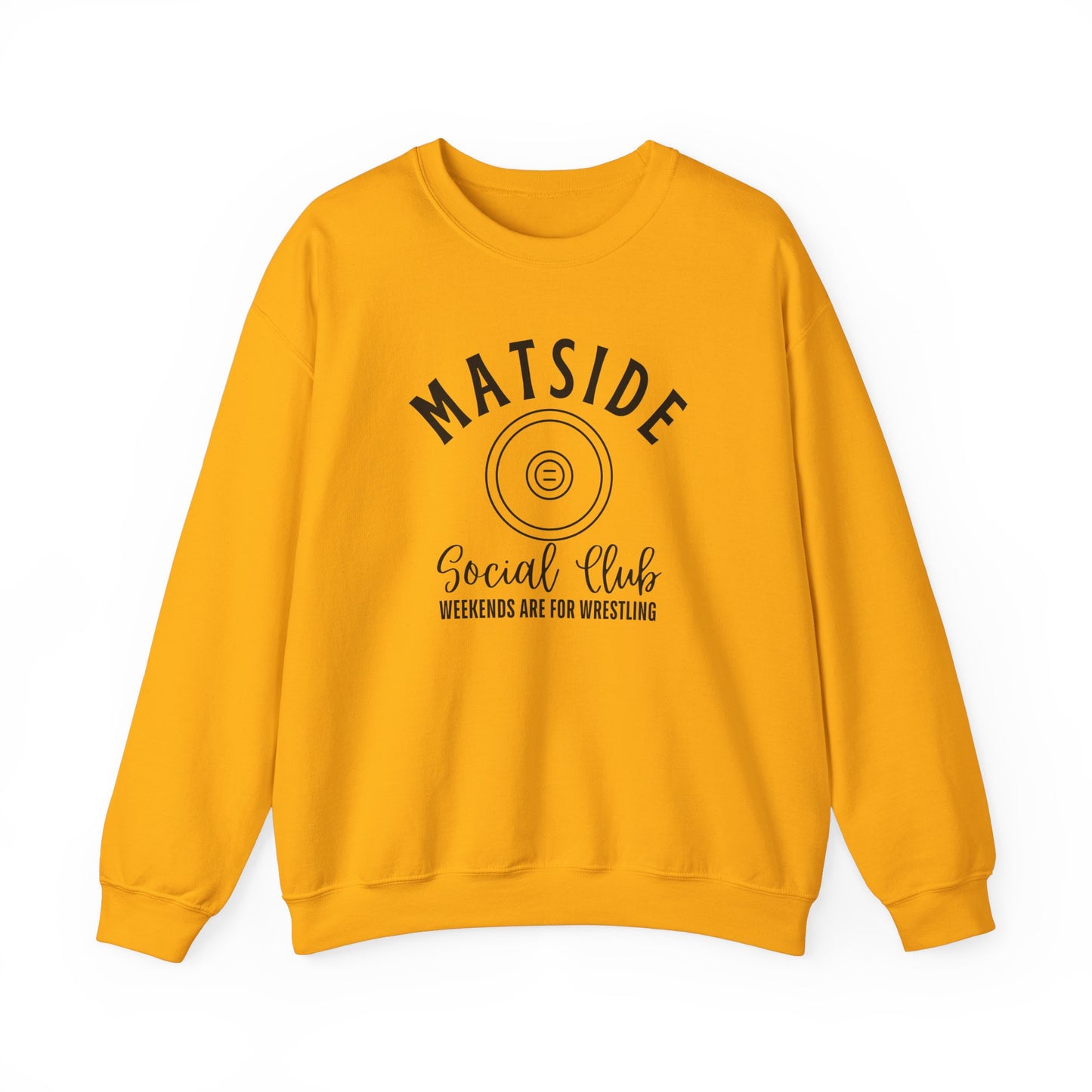 Wrestling Mat Side Social Club, Unisex Gildan Crewneck