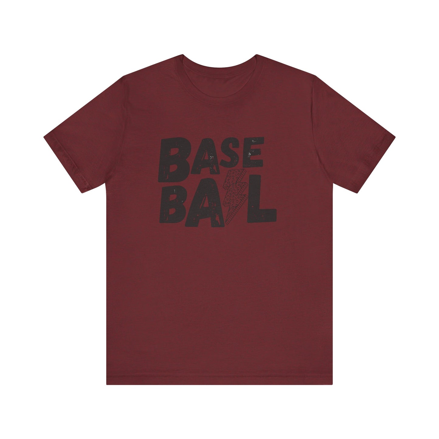 Baseball Lightening Bolt, Unisex Bella Tshirt