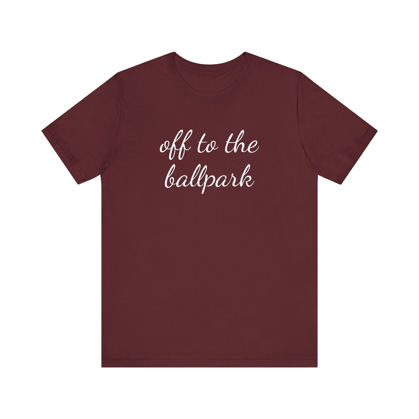 Off to the Ballpark, Unisex Bella Tee