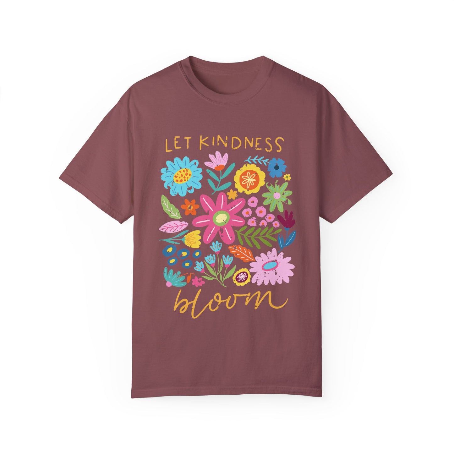 Let Kindness Bloom, Unisex Comfort Colors Tshirt