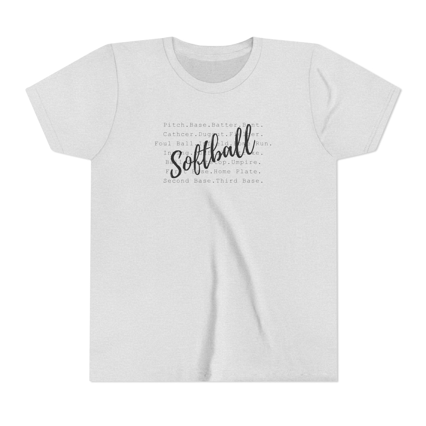 Softball, Unisex Youth Short Sleeve Tee