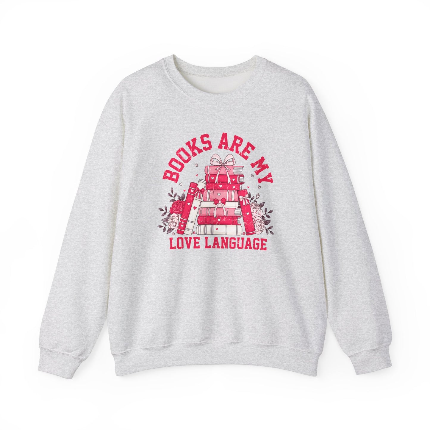 Valentine- Books, Unisex Gildan Crewneck