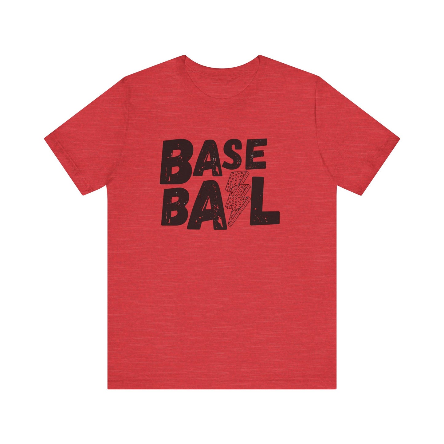 Baseball Lightening Bolt, Unisex Bella Tshirt