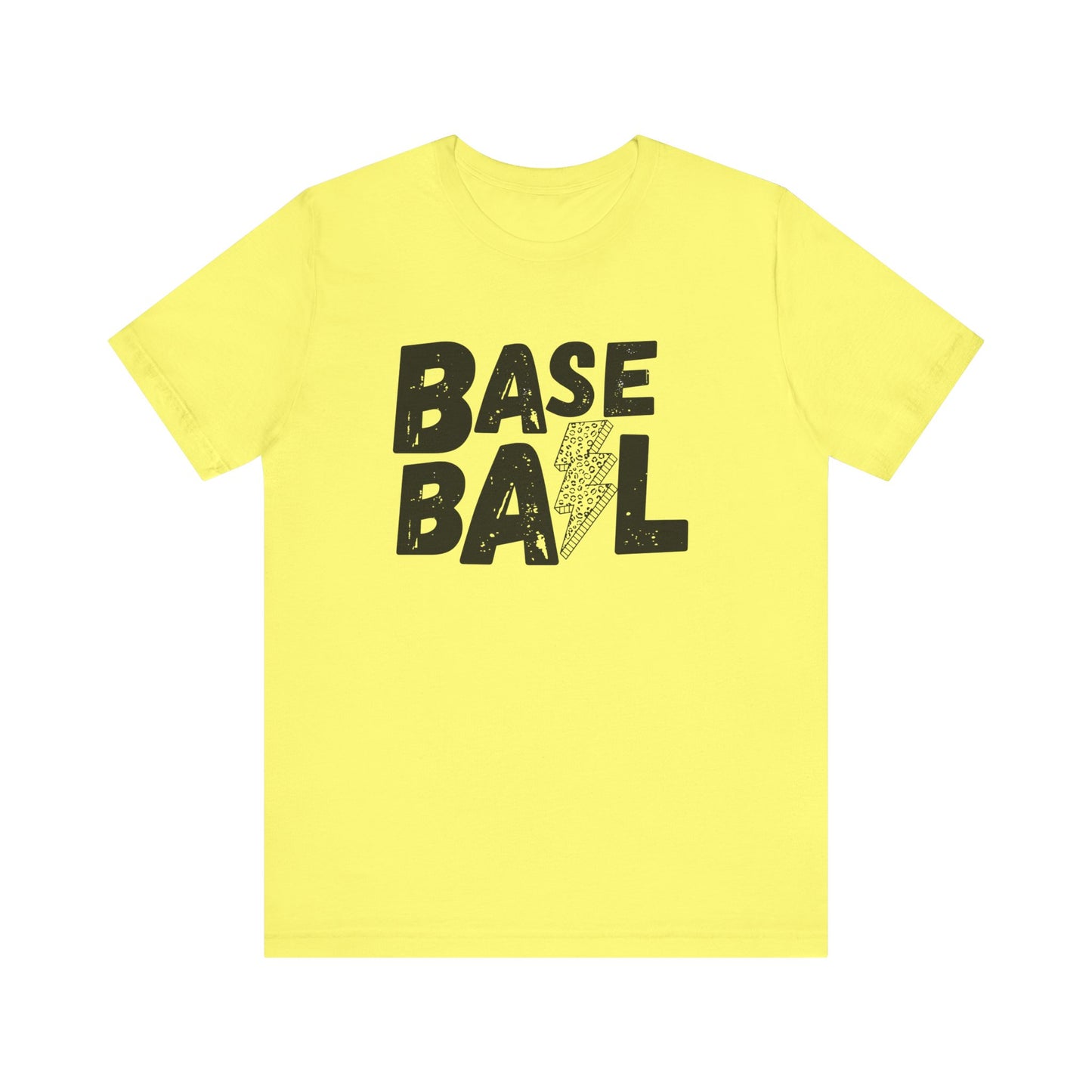 Baseball Lightening Bolt, Unisex Bella Tshirt