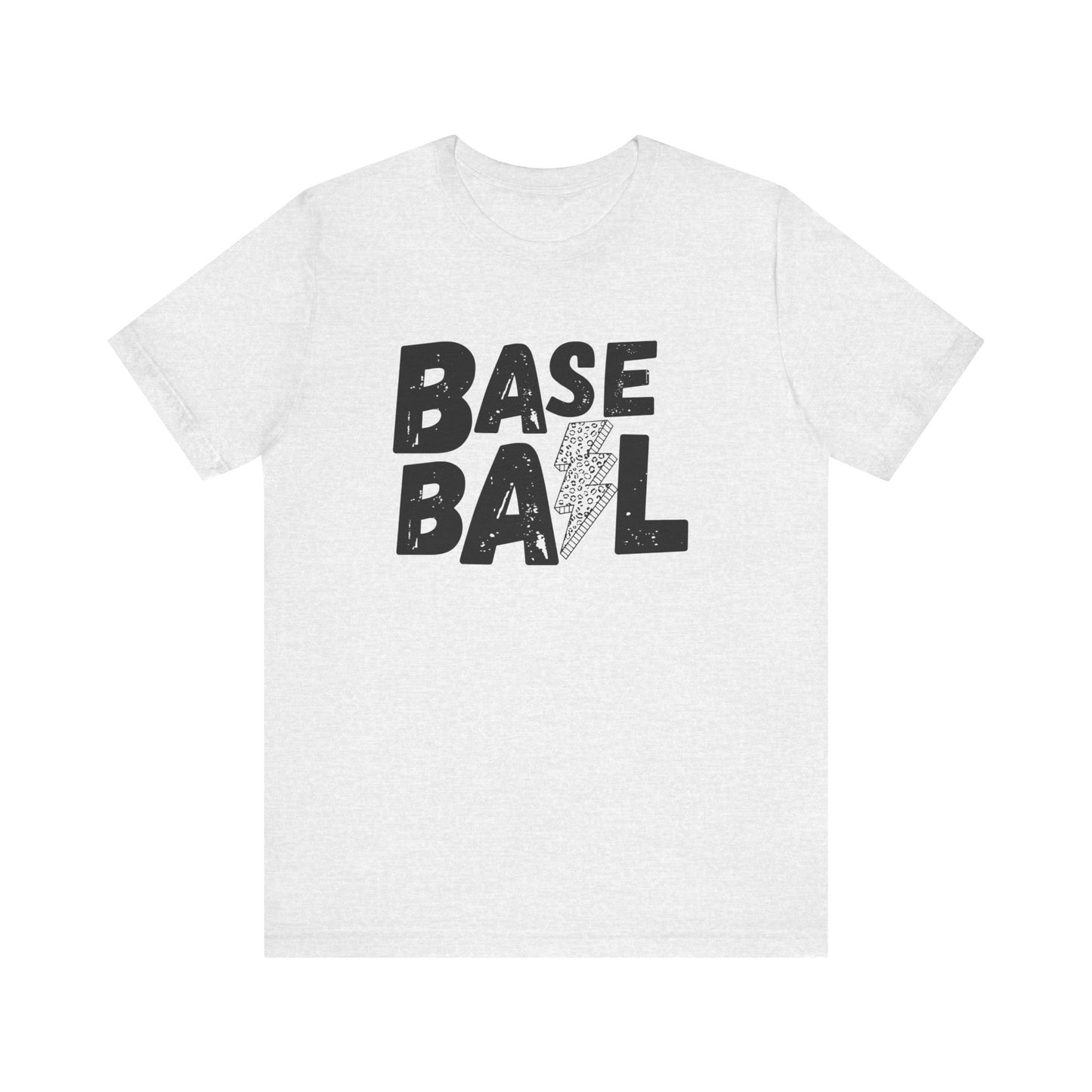 Baseball Lightening Bolt, Unisex Bella Tshirt