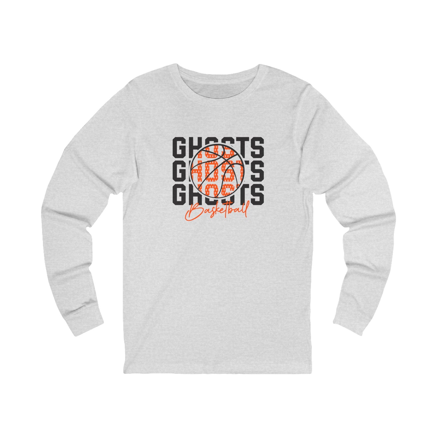 Ghosts Basketball, Unisex Bella Long Sleeve Tee