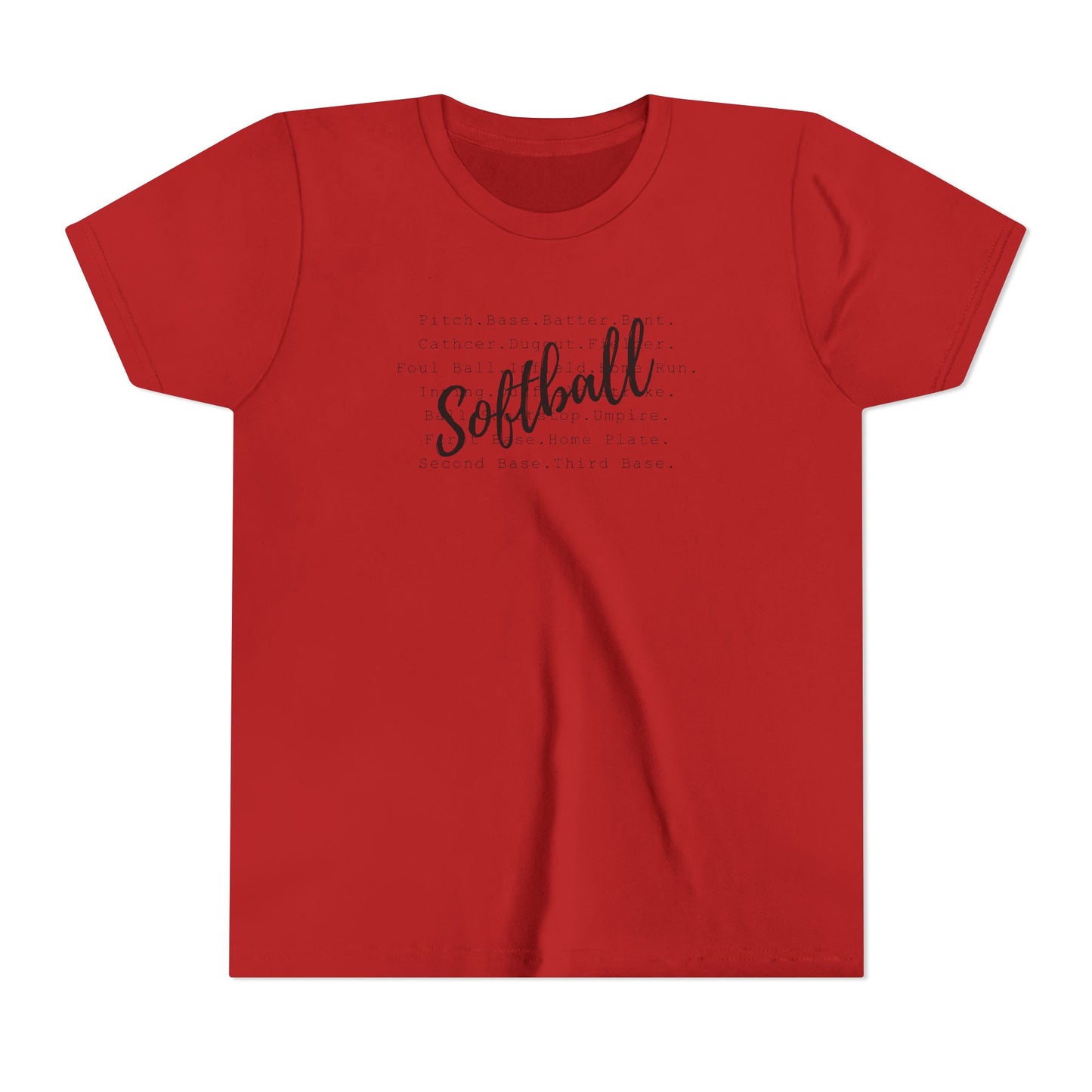 Softball, Unisex Youth Short Sleeve Tee