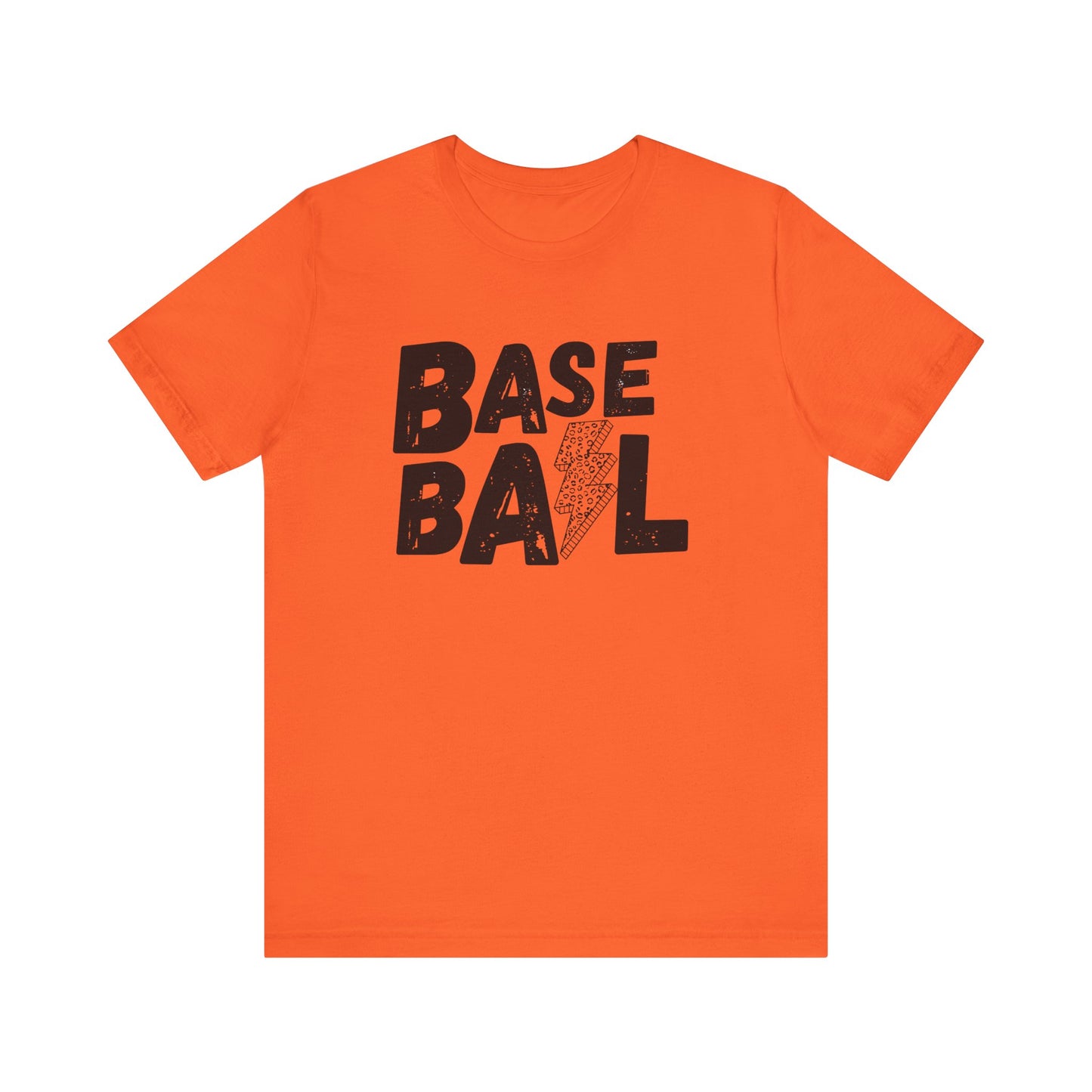 Baseball Lightening Bolt, Unisex Bella Tshirt