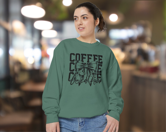 Coffee Weather Unisex Comfort Color Crewneck