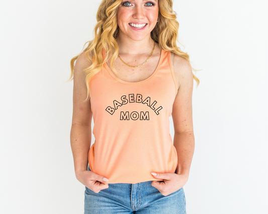 Baseball Mom, Women's Racerback Tank