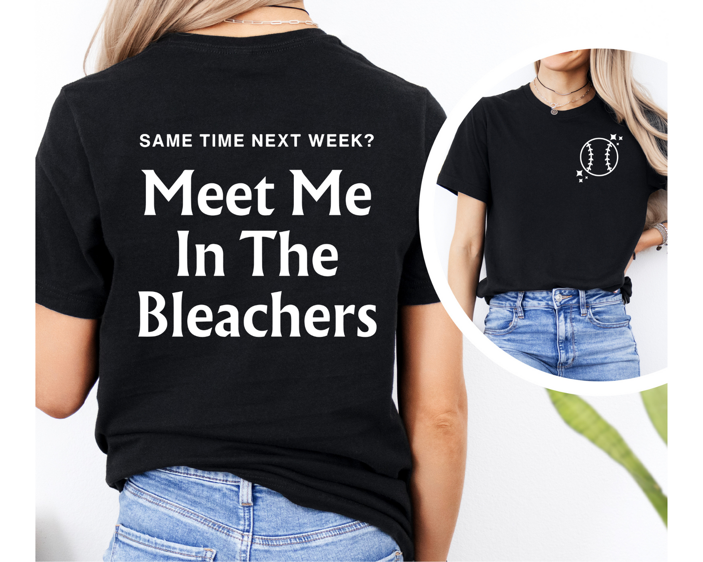 Meet Me in the Bleachers, Baseball Softball, Unisex Bella T-shirt