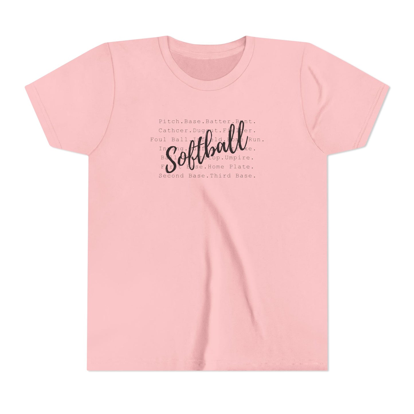 Softball, Unisex Youth Short Sleeve Tee