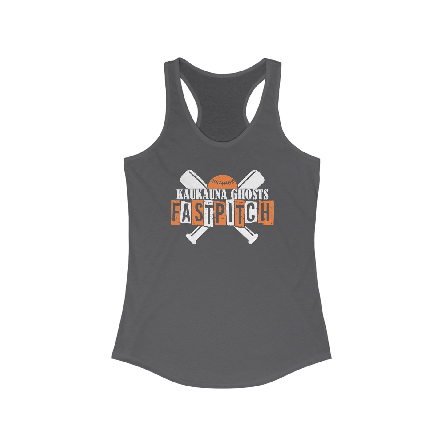 Kaukauna Fastpitch, Distressed, Women's Racerback Tank