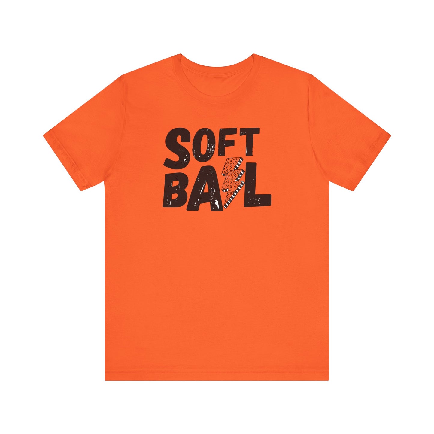 Softball Lightening Bolt, Unisex Bella Tshirt