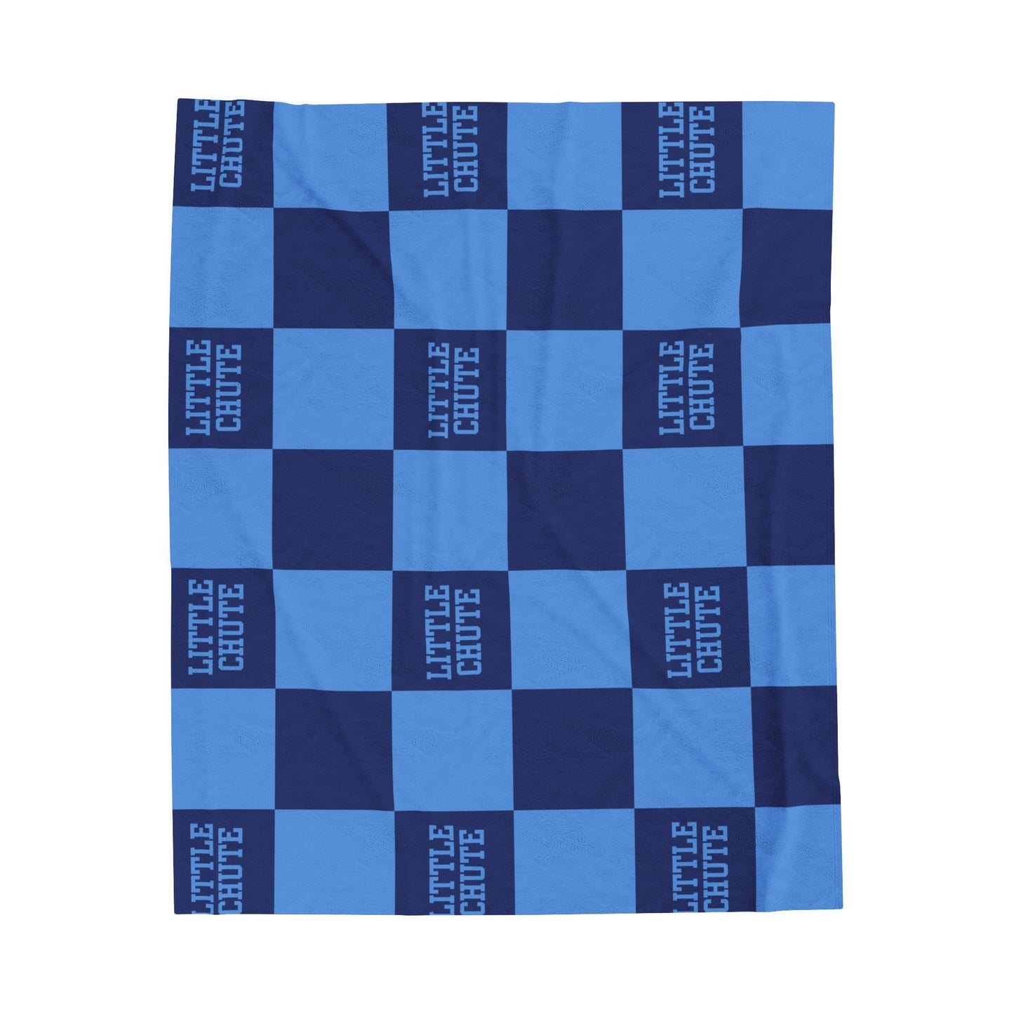 Little Chute Checkered Velveteen Plush Blanket