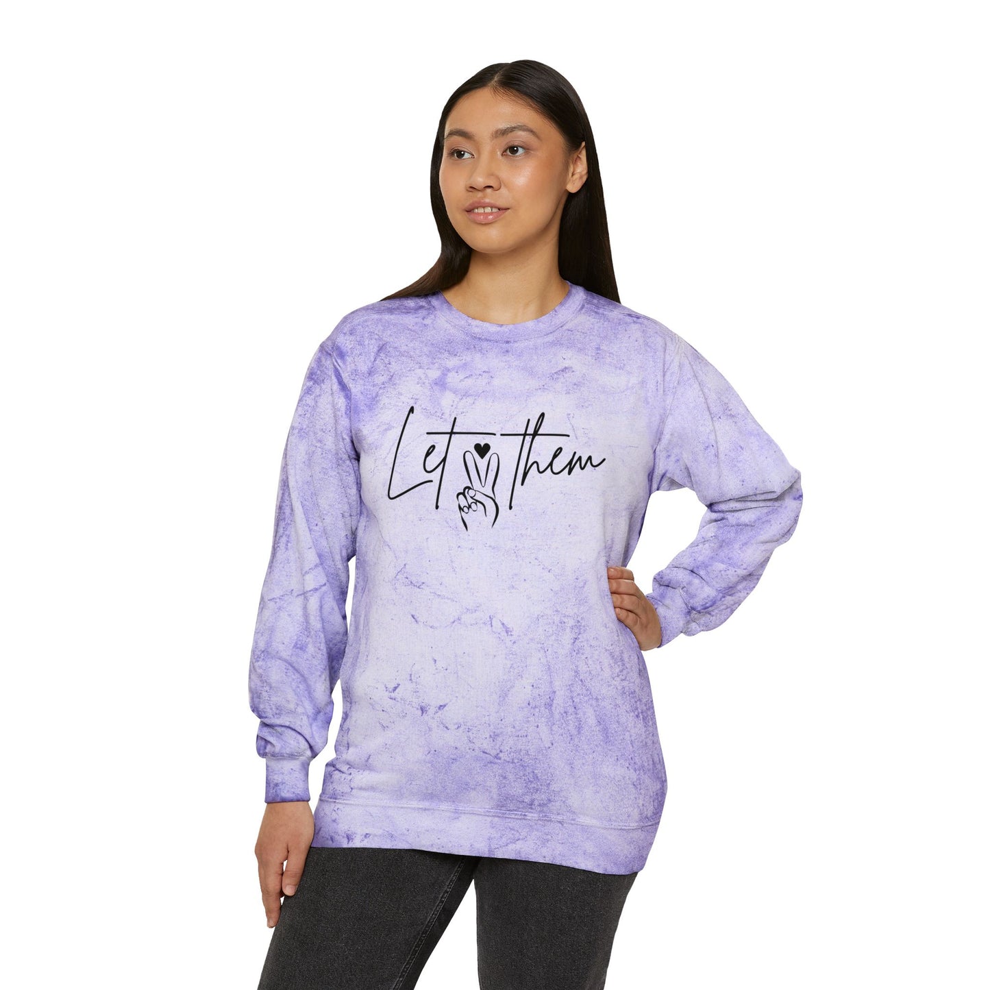 Let Them, Unisex Comfort Color Crewneck