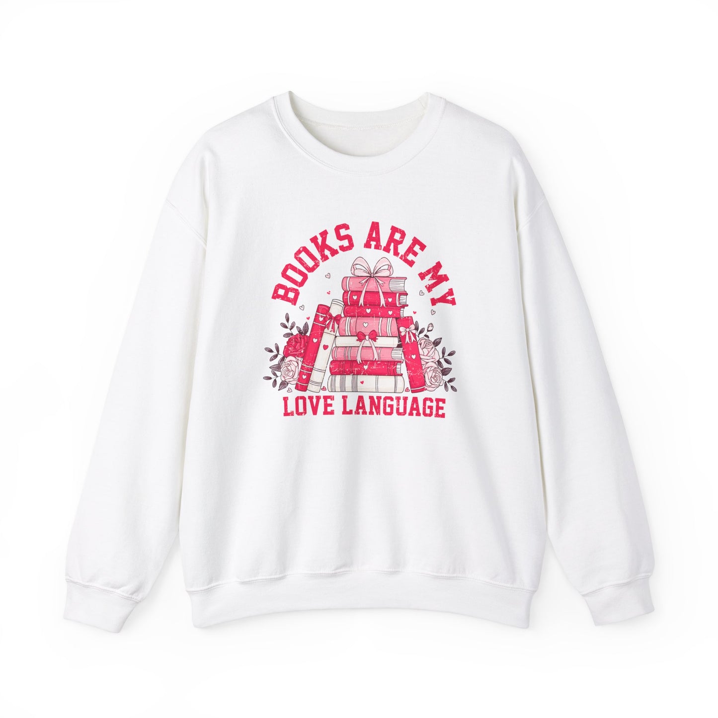 Valentine- Books, Unisex Gildan Crewneck