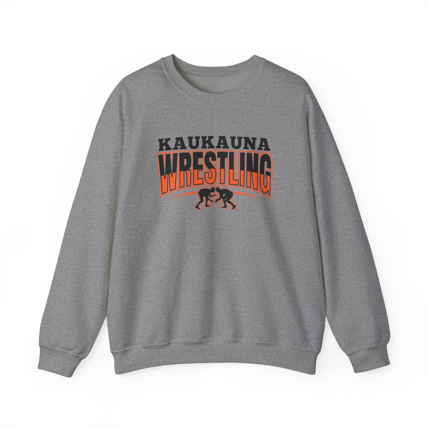 Kaukauna Wrestling- Half, Unisex Gildan Crewneck