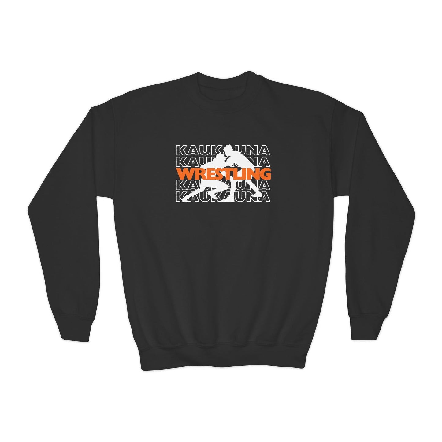 Kaukauna Wrestling- Stacked, Youth Unisex Crewneck