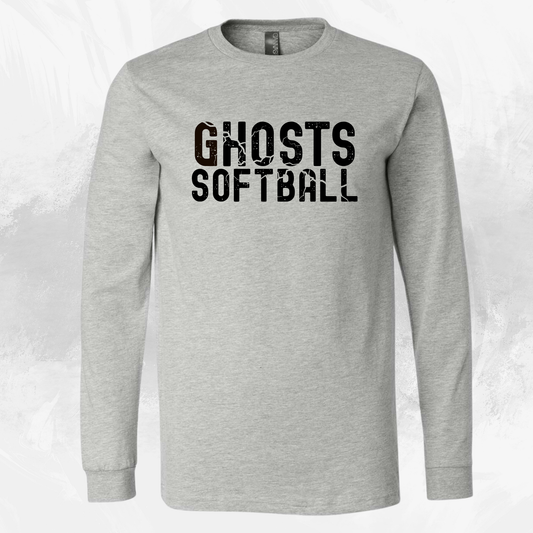 Unisex FRONT ONLY, Ghost Softball