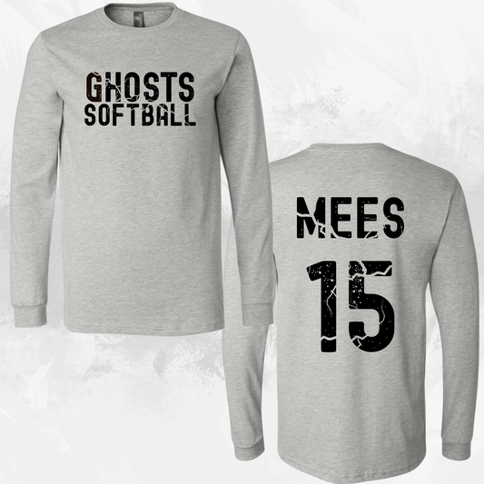 Unisex PERSONALIZED Ghost Softball