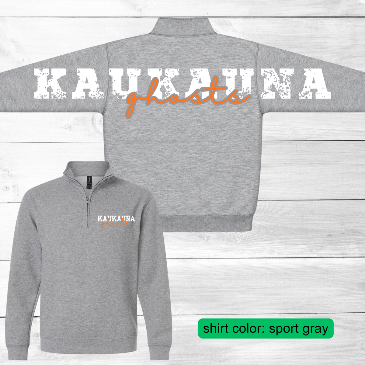 CUSTOM Full Back Quarter Zip