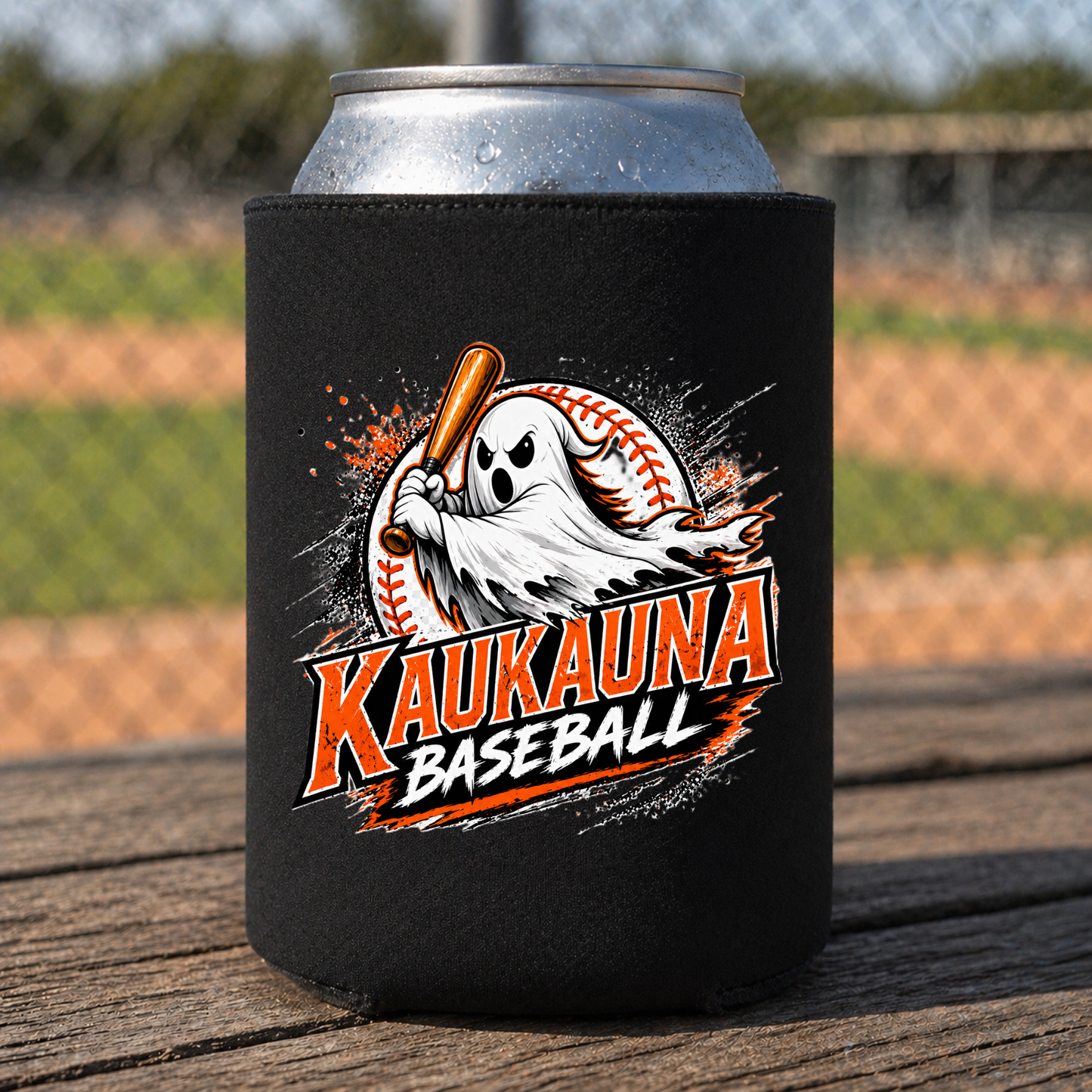 Kaukauna Ghosts Baseball SLIM Can Koozie