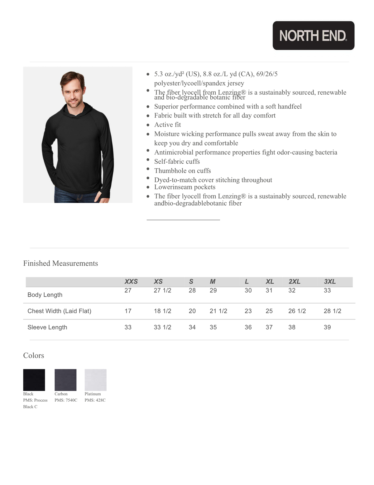 MEN'S Performance Hooded Long Sleeve