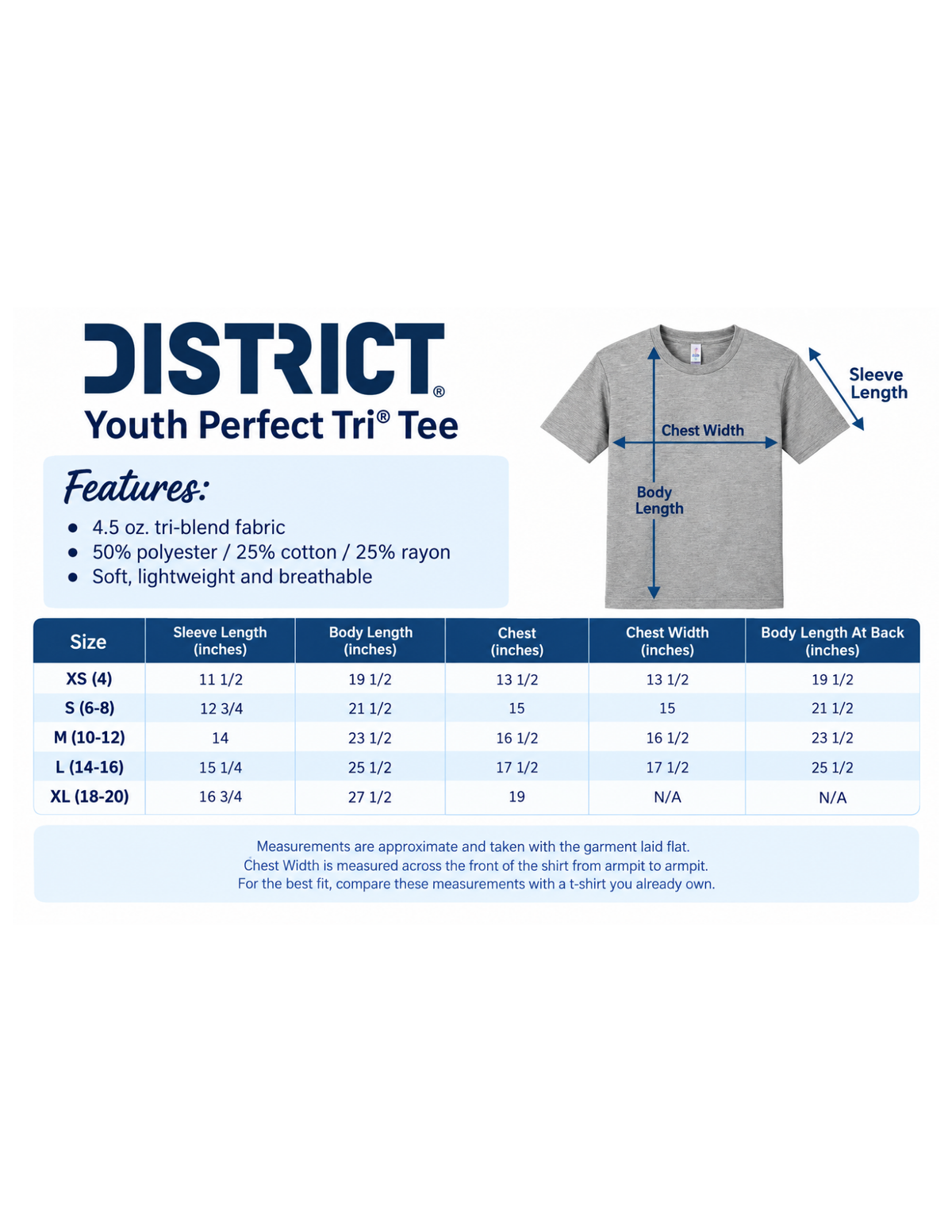 YOUTH District Perfect Tri Tee